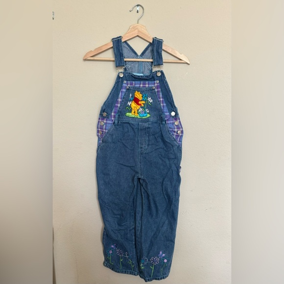 Disney Other - Winnie the Pooh VTG Girls 7-8 yr old overalls